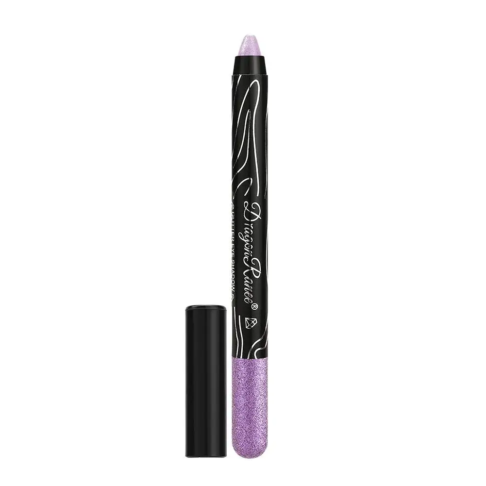 Kobiety wodoodporny zakreślacz cień do powiek ołówek kosmetyczny Eyeliner Pen brokat cień do powiek kolorowy ołówek brwi Q6u8