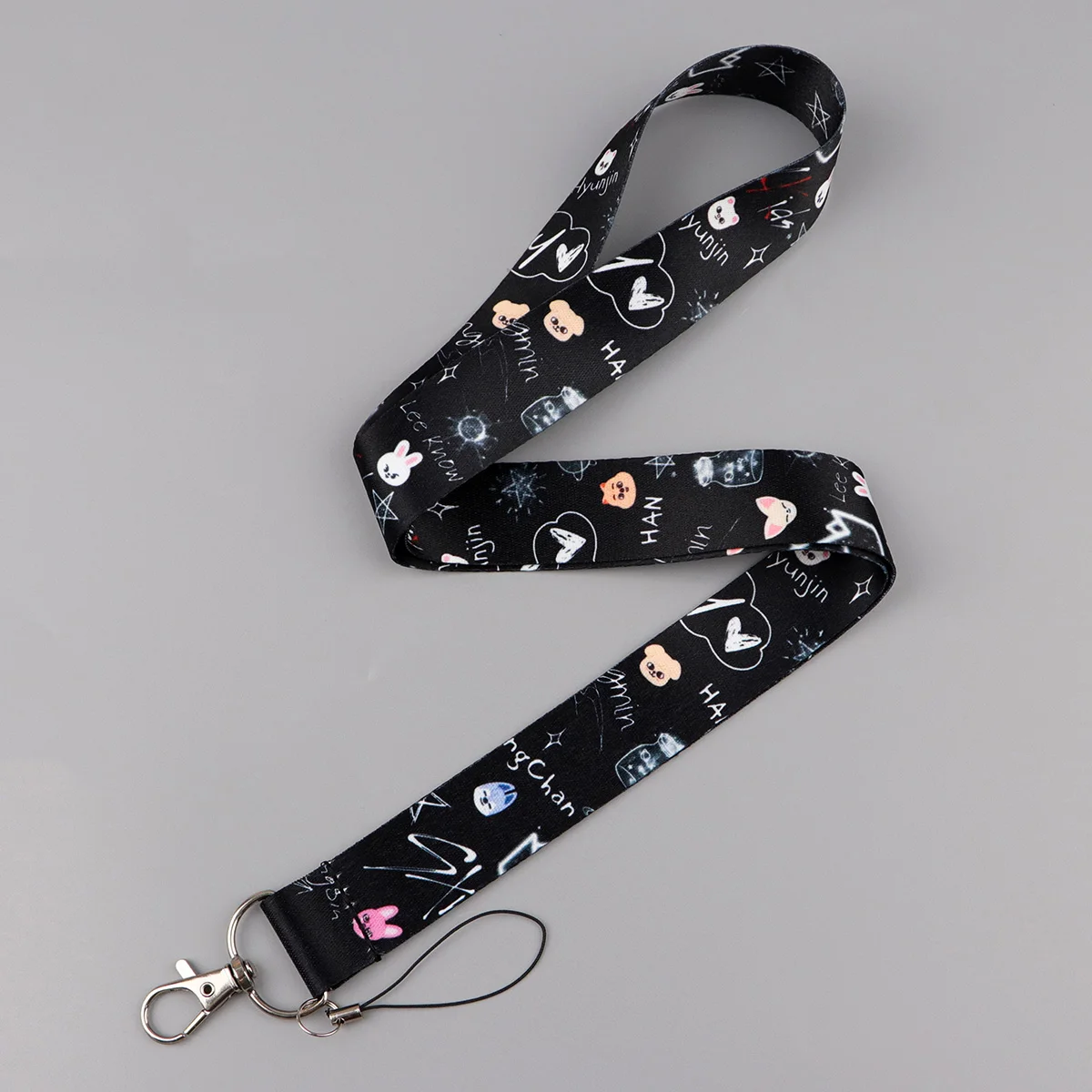 Cute Cartoon Animals Lanyard Neck Strap Keychain ID Card Cover Badge Holder Mobile Phone Hang Rope Keyring Accessories Gifts