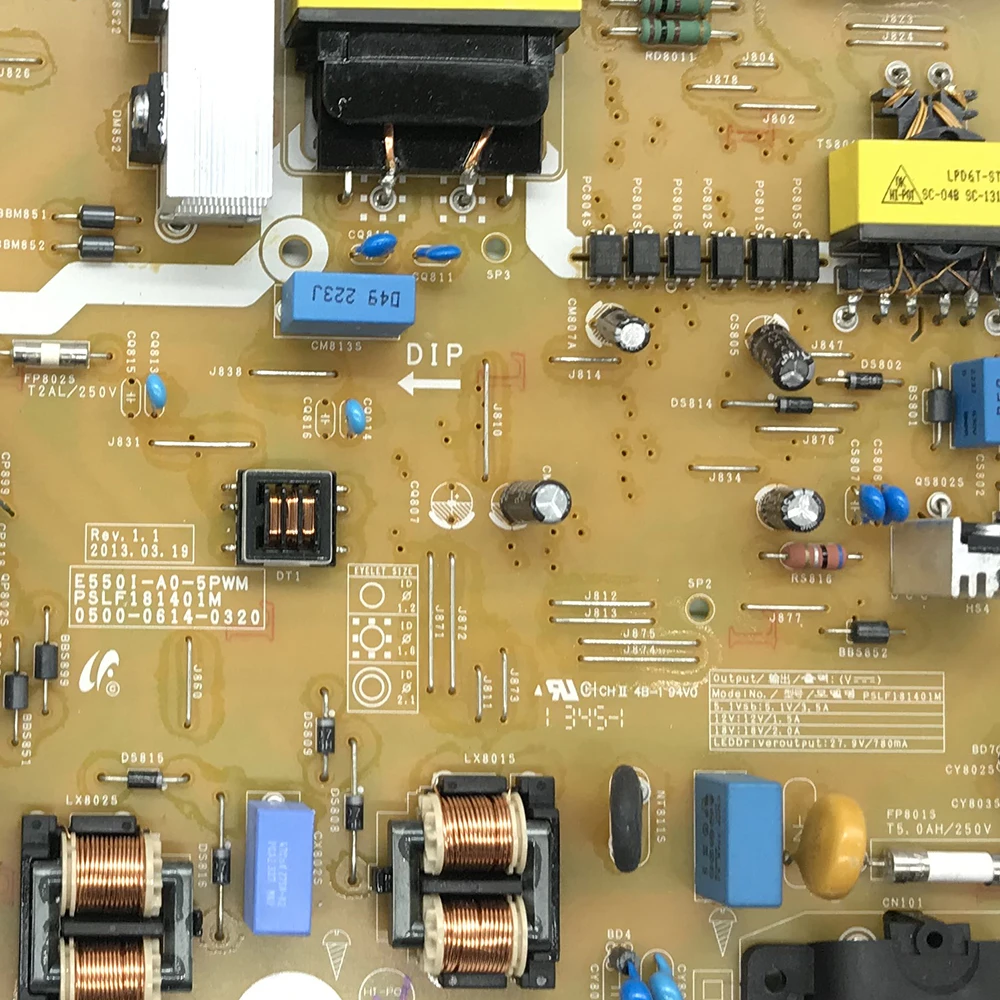 E550I-AO-5PWM PSLF181401M 0500-0614-0320 لوحة امدادات الطاقة للتلفزيون. الخ. ملحقات التلفزيون الأصلي E550I AO 5PWM بطاقة الطاقة