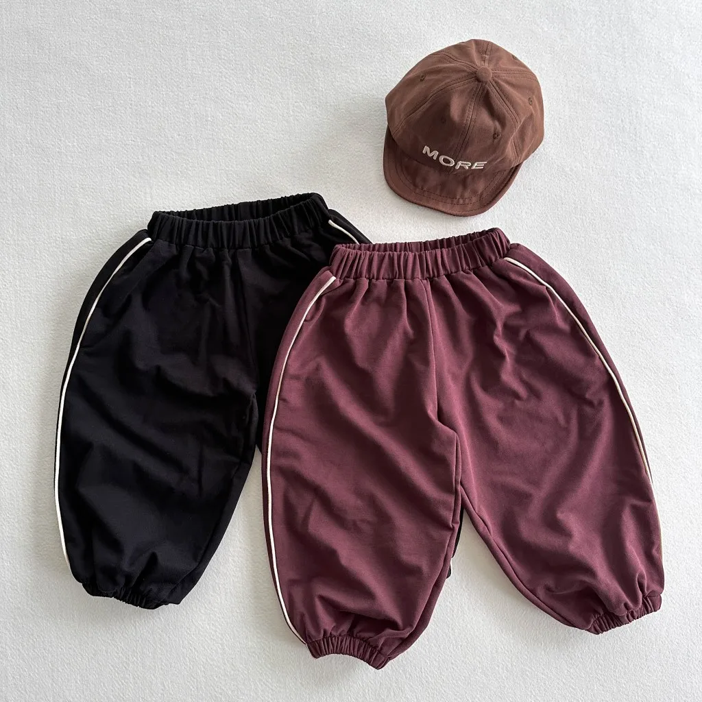 Sweatpants Boys Grils Children Korean Loose Casual Fashionable Comfortable All-matching Spring Autumn New Cotton