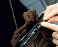 Glossy Black Vinyl Wrap Strip Tape Car Wrap Foil For Window Trim Door Protection Film 3/5/7/10 CM 4