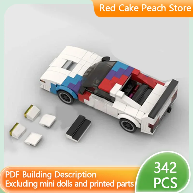 

Модель Speed Champion MOC, строительные кирпичи M1, верхний уровень, спортивный автомобиль, модульная технология, сборный детский костюм, игрушки, подарки, праздник