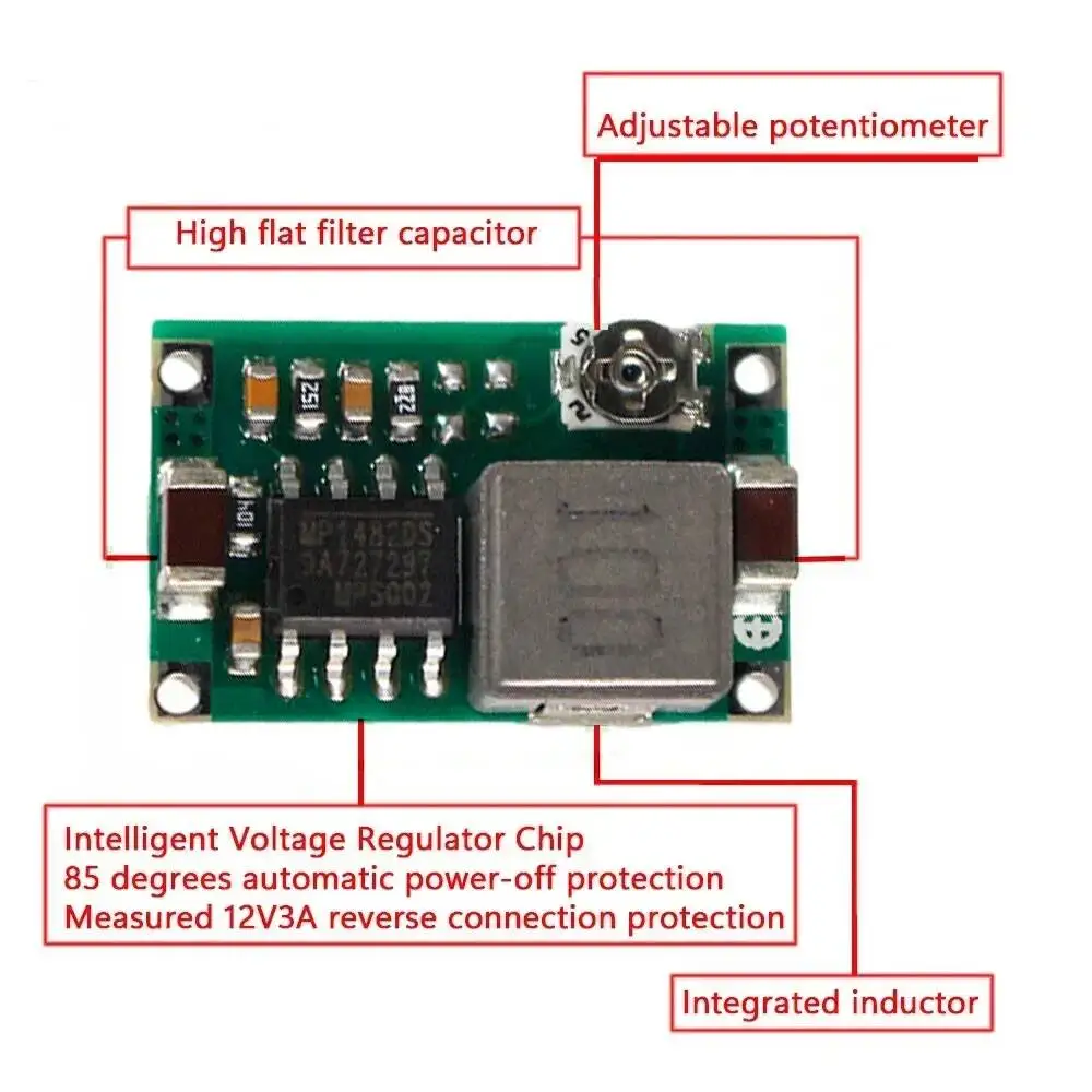 1/5/10Pcs Mini360 DC-DC Converter Step Down Power Supply Module 4.75-23V To 1-17V 340Khz Mini-360 Ultra-Small image 4