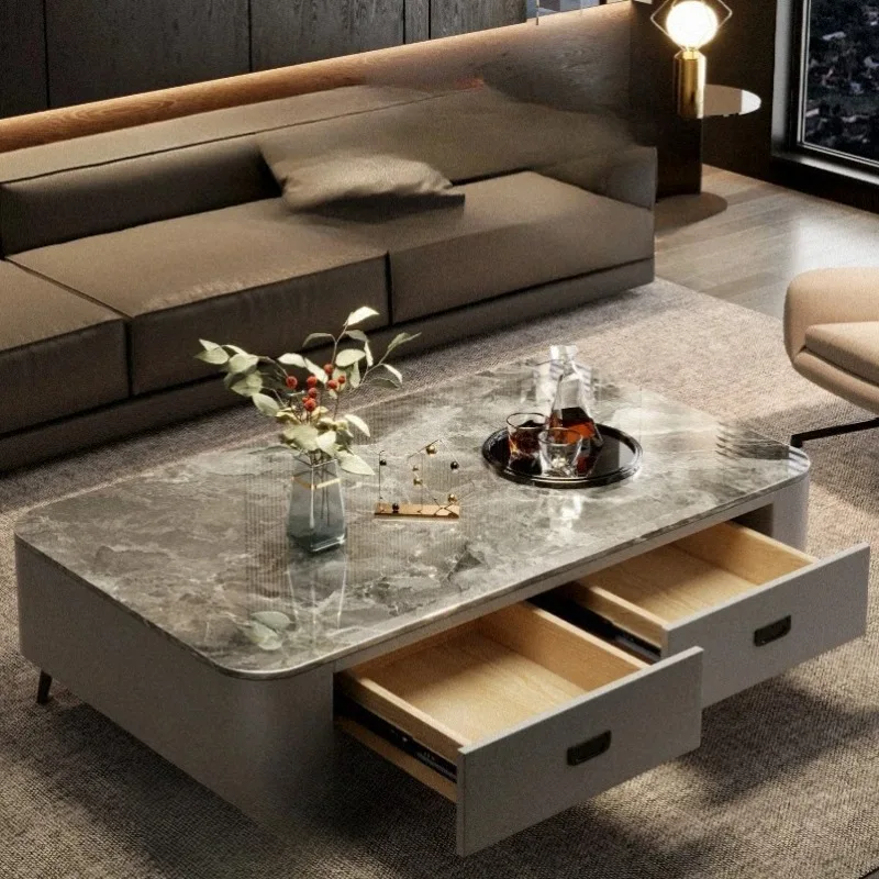Minimalist Aesthetic Coffee Table Modern Living Room Decoration Luxury Coffee Table Nordic Italian Mesa Auxiliar Home Furniture