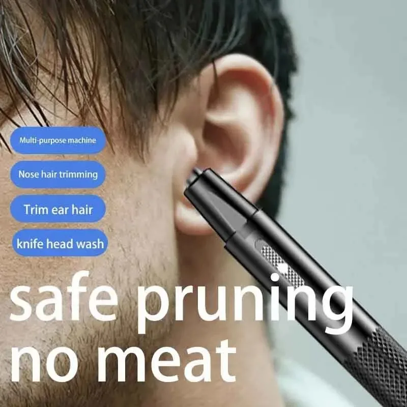 Black Blue White Electric Nose Hair Trimmer Ear and Nose Hair Trimmer Professional Painless Nose Hair Trimmer For MenAnd Women