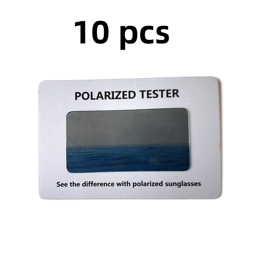 VIVIBEE Hight Quality 10 pcs Polarized Lens Test Card for Sunglasses and Night Vision Glasses