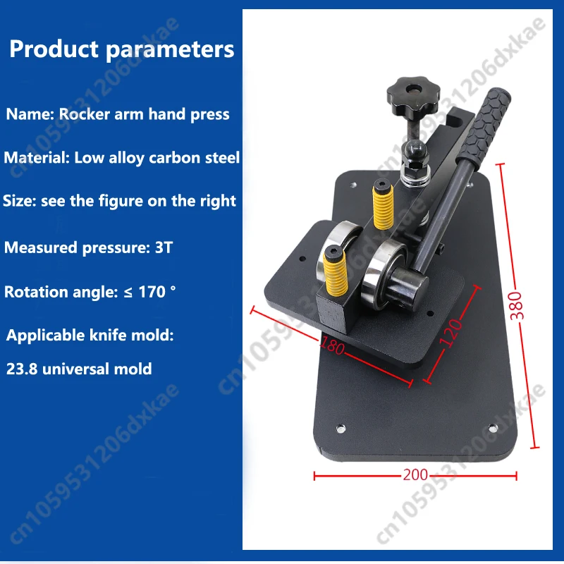 Manual Punch Press, Pressure Cutting Tool, Punch Press, Leather Indentation Cutting Machine