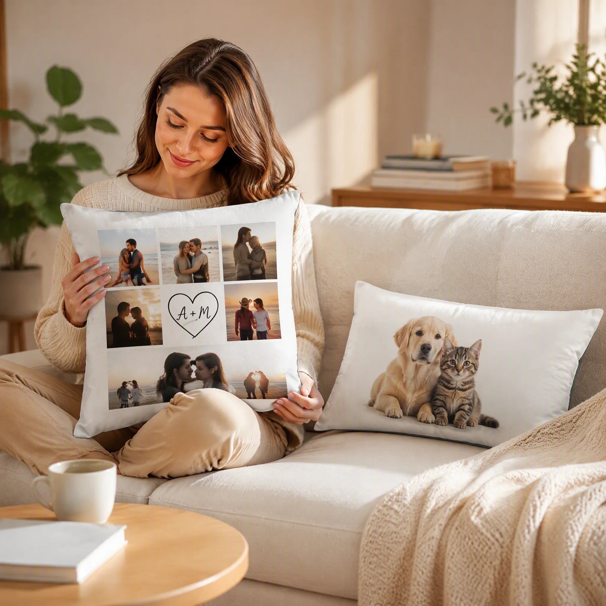 Custom Dutch Velvet Cushion Cover Personalized Pillowcase Soft Luxury Sofa Home Decor Gift for Birthday Wedding