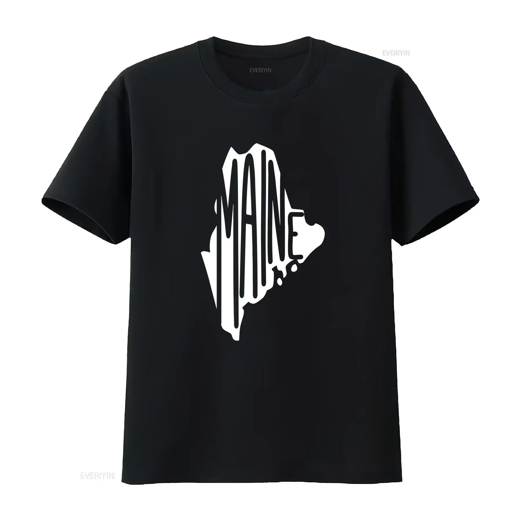 Maine State T Shirt Map Travel s Apparel Clothing SweaT Lover Mom  vintage Washed graphic designer clothes Versatile Casual