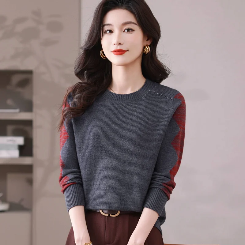 

Женский вязаный свитер Dongguan Daliang, осенняя коллекция Long Sve round Ne Regular Fit Premium Quali European Sle