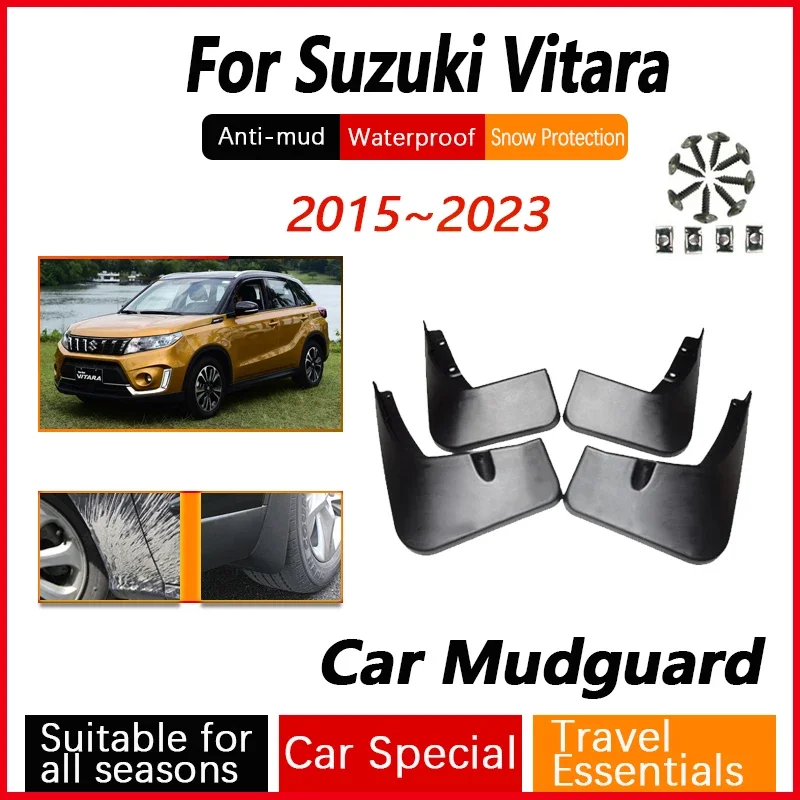 

For Suzuki Vitara Escudo LY 2015~2023 Car Mud Guards Antifreeze Flap Splash Mudflap Front Rear Door Wheel Guard Auto Accessories