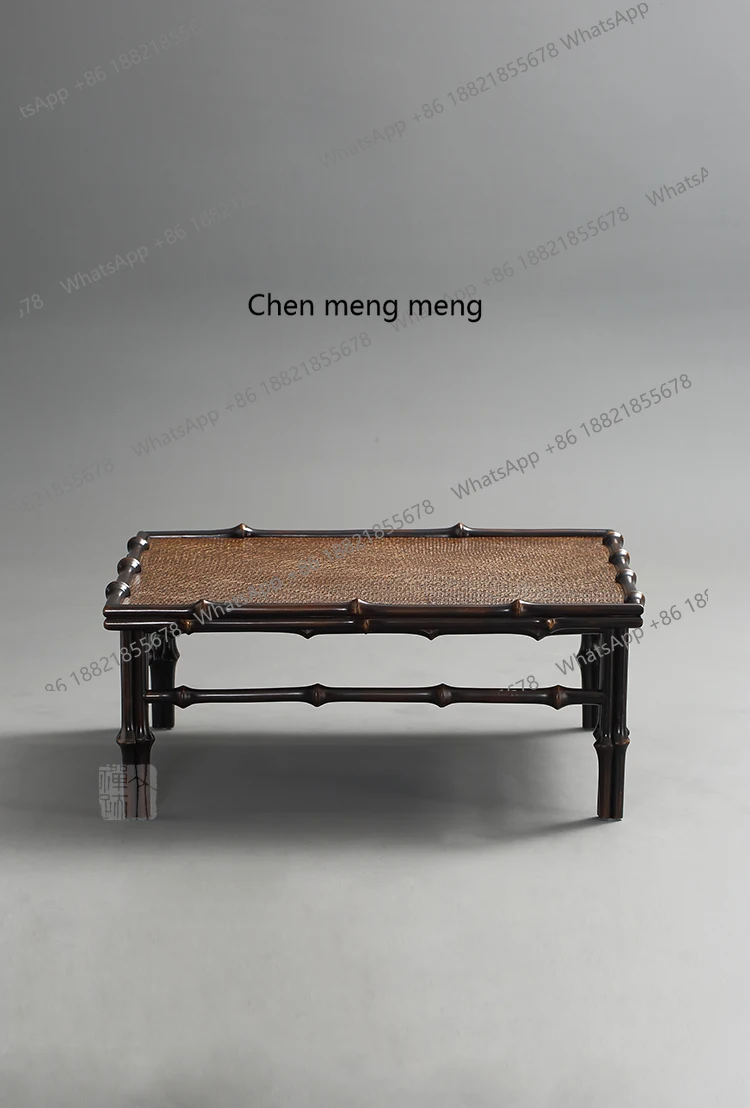 New Chinese low tea table small square table Zen tatami floor bubble square tea table