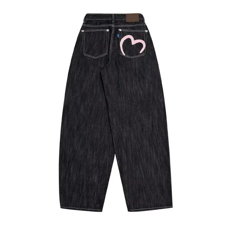 2026 Autumn Winter Women's Denim Jeans Y2K Wide Fit Baggy Jeans Grunge Harajuku Cowboy New In Pants Korean Mom Jeans Punk Retro