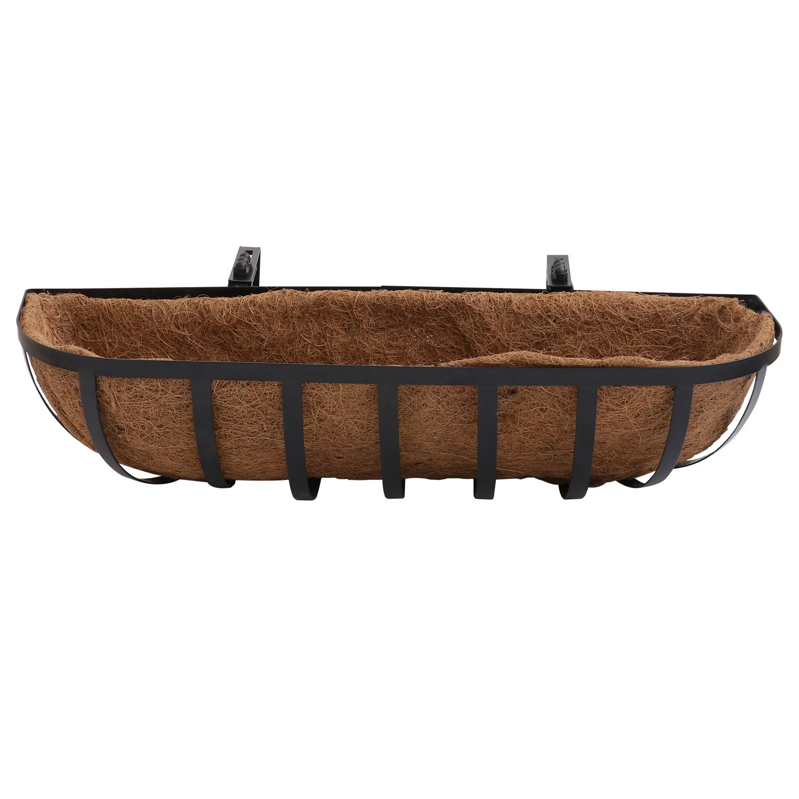 

Coconut Coir Iron Mash Basket Basket 24 Inches Wall Mounted Planter Garden Flower Pot Home Office Hotel