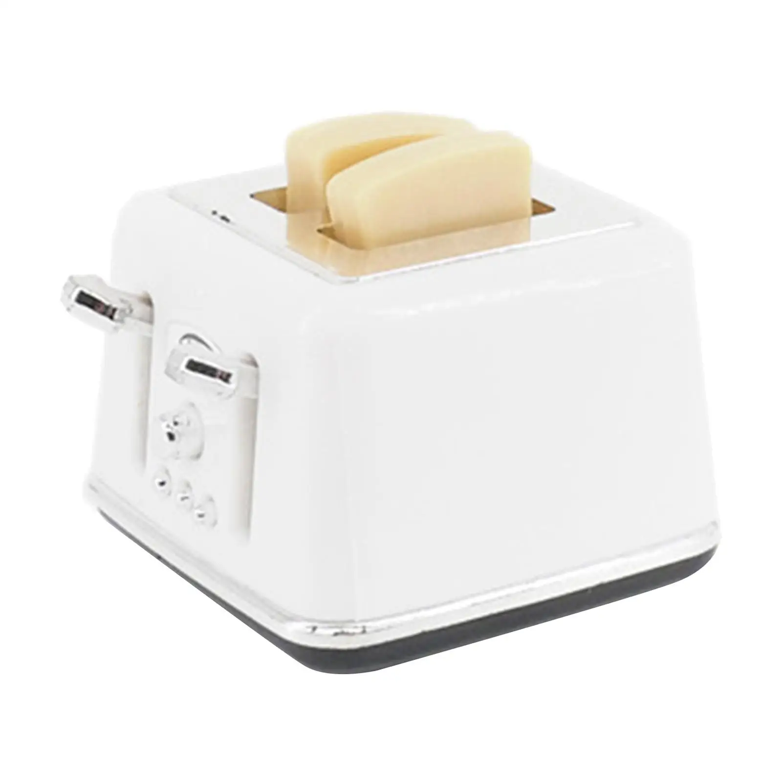 

Миниатюрная модель тостера ручной работы, аксессуары для кукольного домика, кухонные принадлежности, хлебопечка в масштабе 1:12 для игр