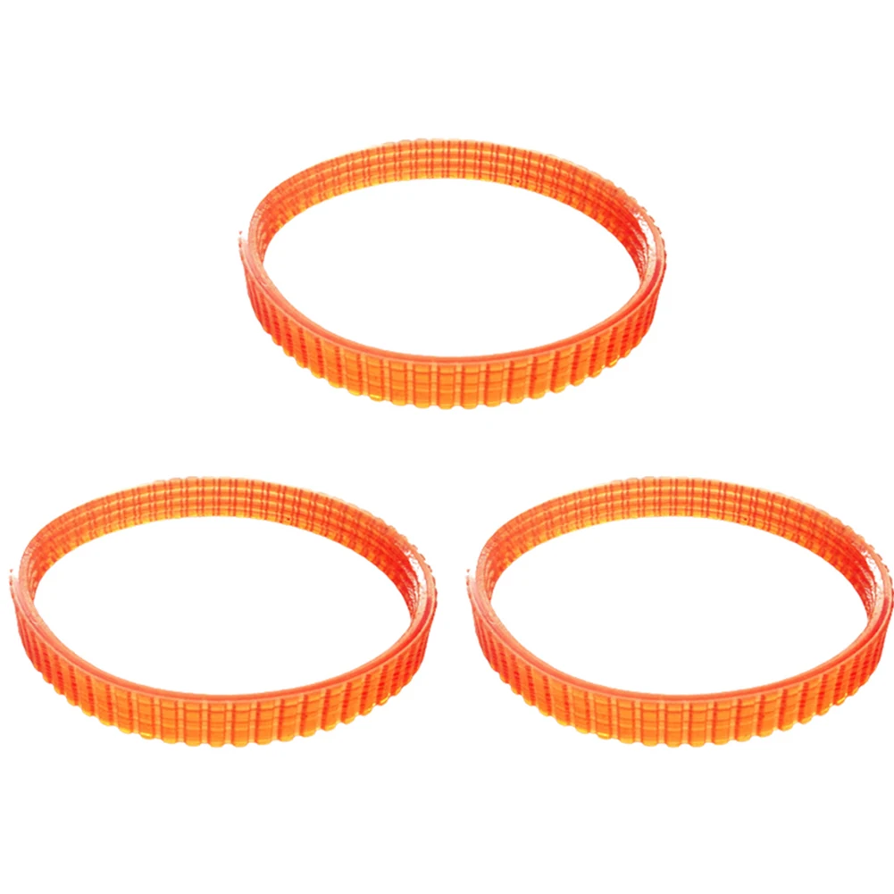 3pcs Electric Planer Drive Belt 238mm Carpenter Planer Orange Transmission Belts Replacement For 1900B 225007 N1923B FP0800