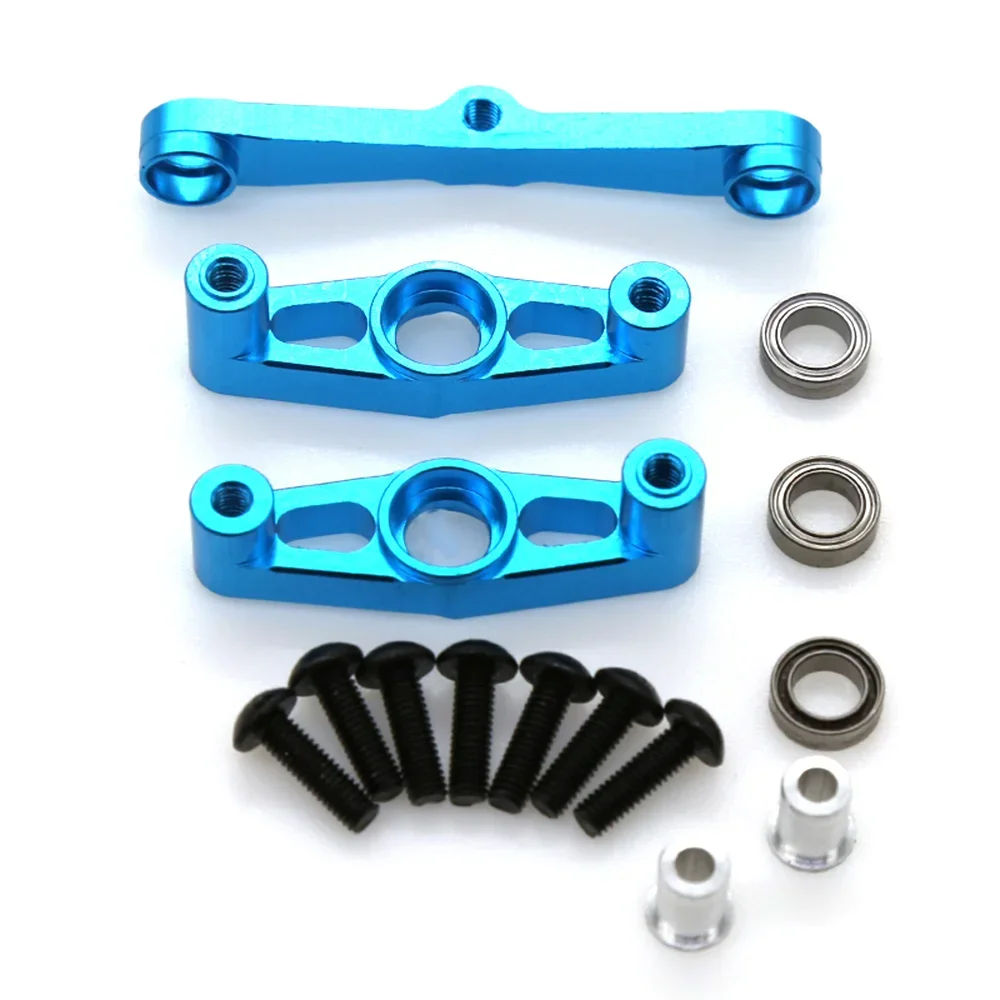 Precision CNC Metal Steering Assembly for Tamiya TT-02 with Bearings - Smooth Zero Slop Upgrade Part
