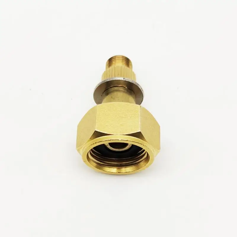 Camping Propane Canister Adapter Heavy Duty Gas Bottle Converter Nozzle, Portable Small Propane Tank Input Connector