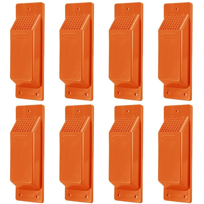 ABUL-16PCS Shipping Container Air Vent Kit Heavy Duty Shipping Container Accessories Flow Ventilation Kit Orange