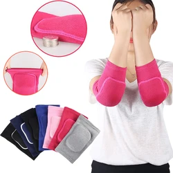 Coderas elásticas de esponja gruesa, protectores de rodilla transpirables, baile, baloncesto, voleibol, manga de brazo, 1 par