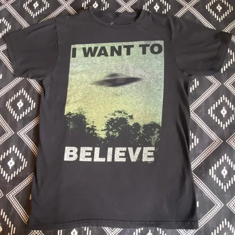 The X Files I Want To Believe Cult Tv Logo T Shirt Medium Nv Preowned