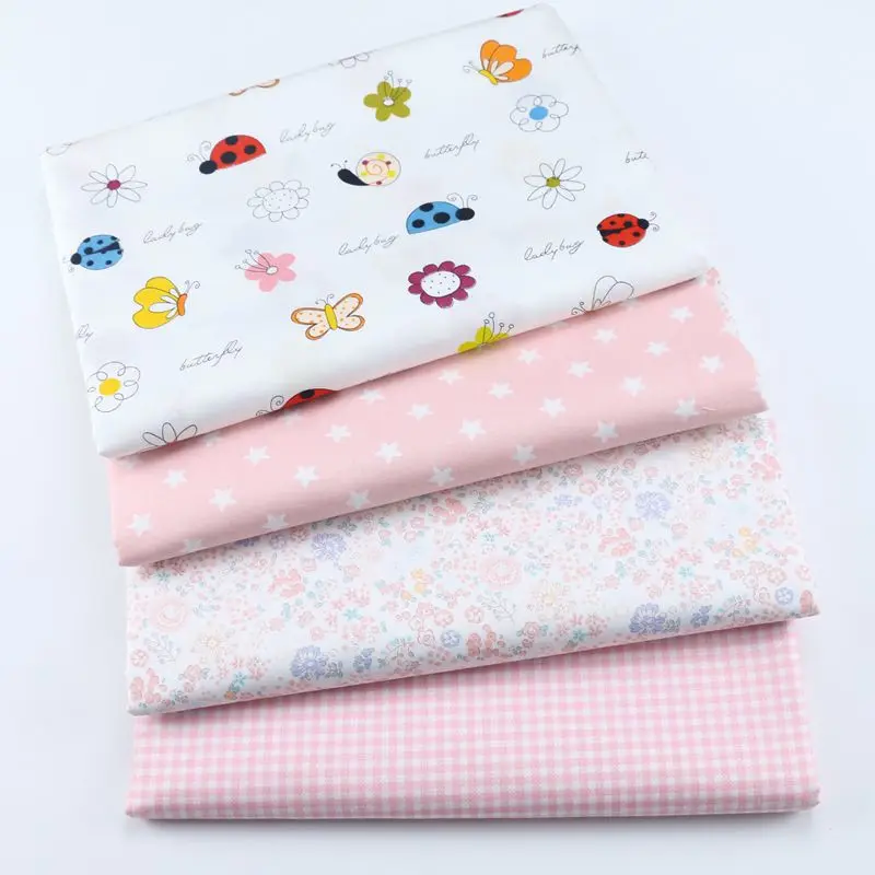 Kids Cotton Cloth Twill Fabric Printed Cartoon Butterfly Suede Fabric Other Fabric Plain 100% Cotton Piece Warp Woven SMTA 160cm