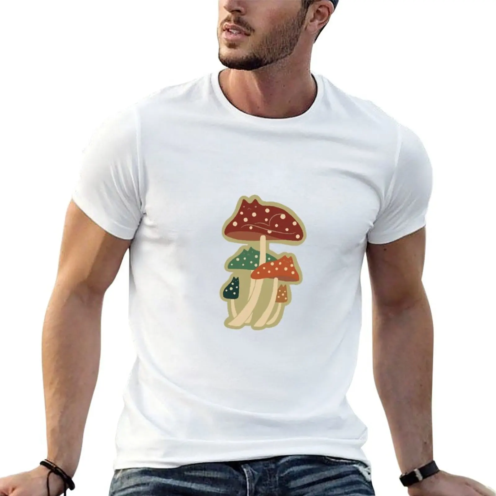 

Meowshrooms T-Shirt man tshirt anime t shirts oversize T-Shirt