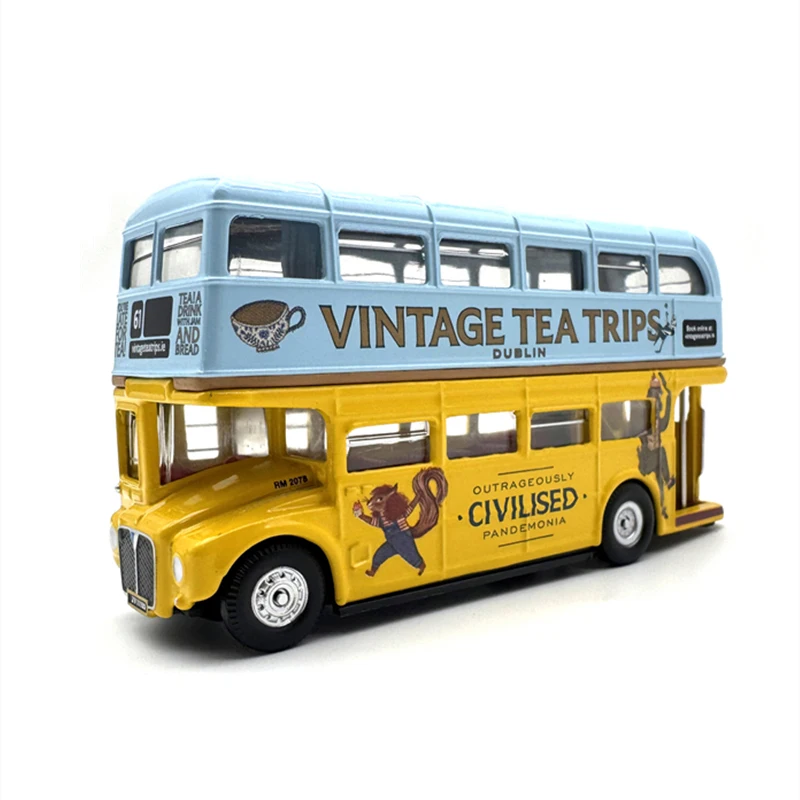 OXFORD 1:76 Scale Diecast Alloy London AEC Double Decker Bus Toys Car Model Nostalgia Classic Adult Souvenir Gift Static Display