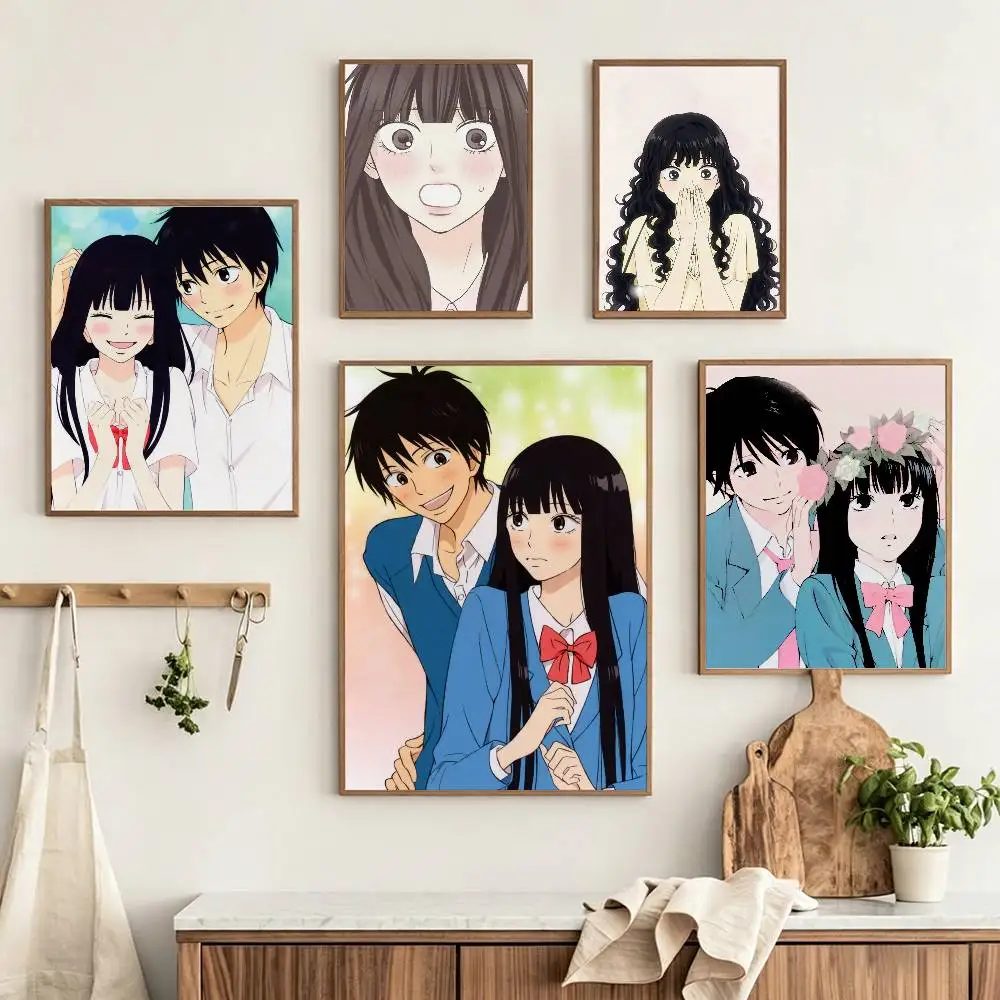 cute K-Kuronuma Sawako Kimi ni Todoke  Customizable HD Self Adhesive Waterproof Wall Art Poster