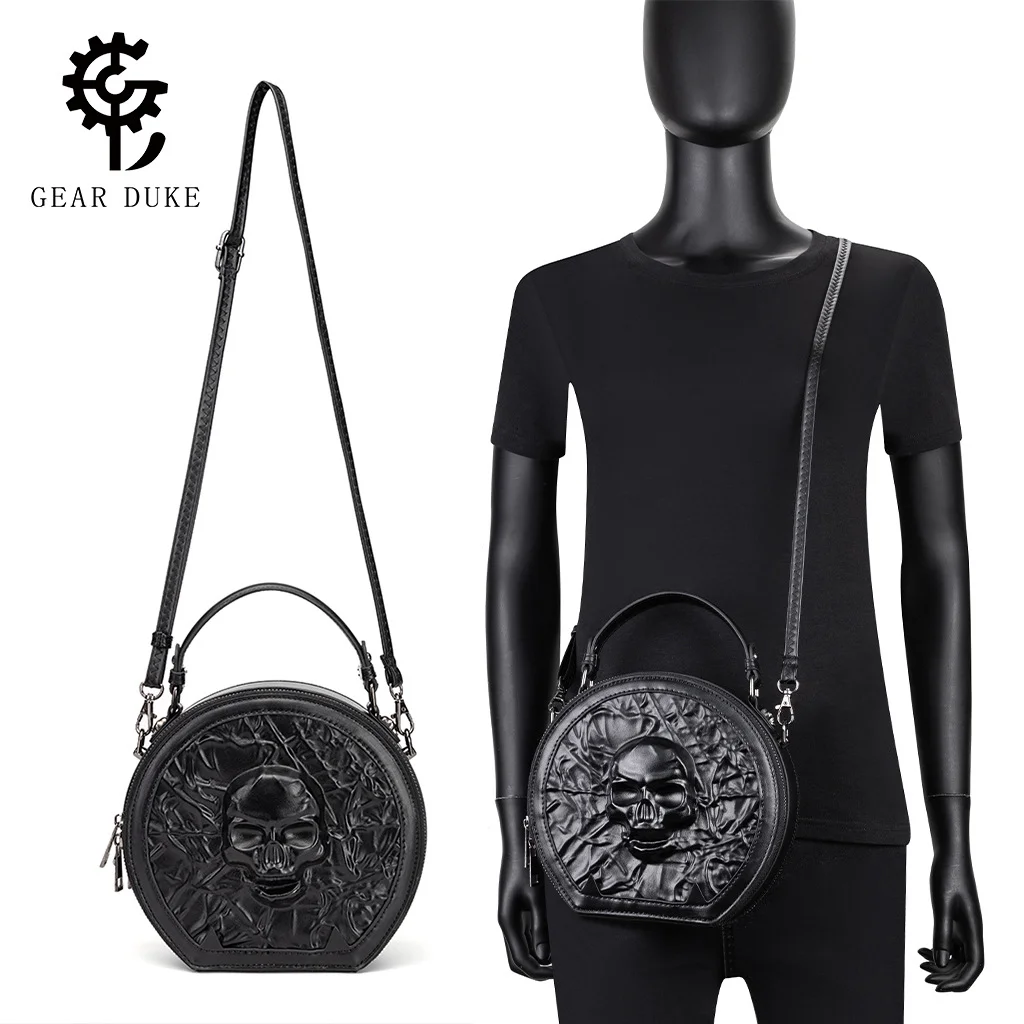 

A niche design Gothic style shell bag with dark embossed Halloween party handbag and crossbody bag