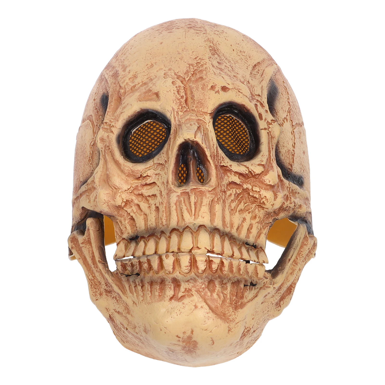 

Skull Mask Head Cover Full Halloween Latex Party Supplies Bone Emulsion Costume