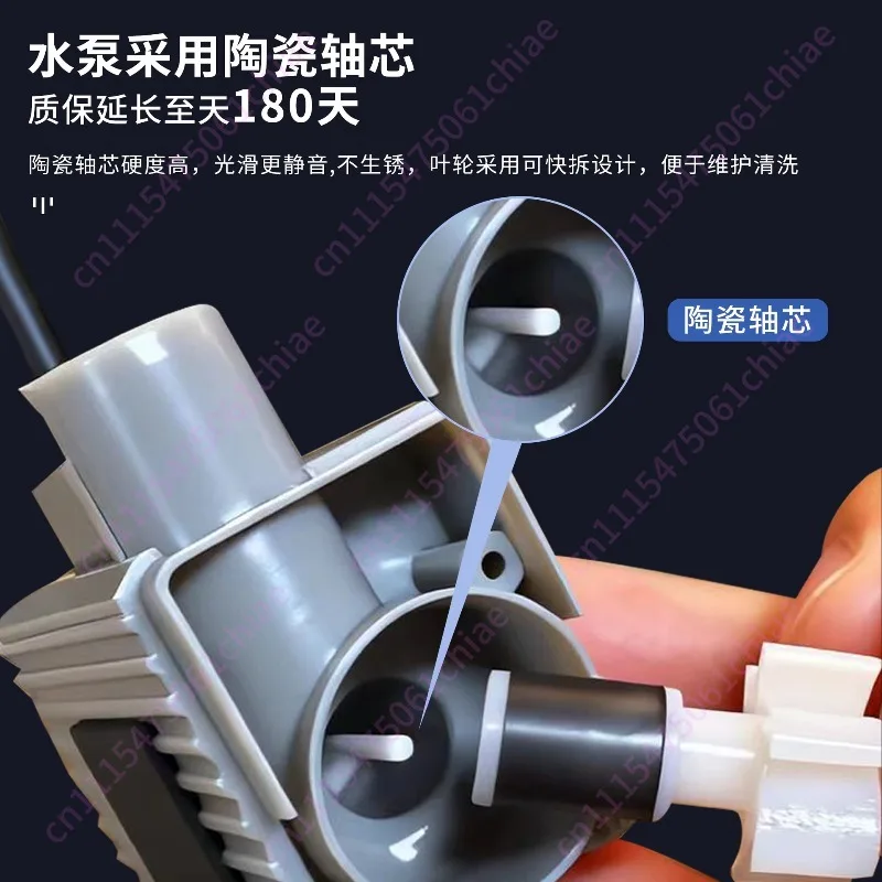 Fish Tank Tall Flow Double Water Pump Newly Upgraded Easy To Disassemble and Wash  Accessories