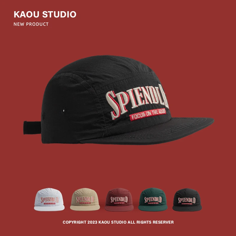 

Baseball Cap Hip-Hop Street All-Match Letters Embroidery Spring and Autumn Sun-Poof Peaked Cap