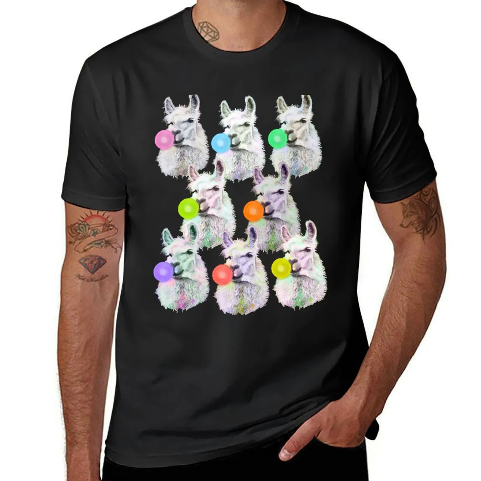 Llama Slumber Party T-Shirt animal prinfor boys sweat mens vintage t shirts