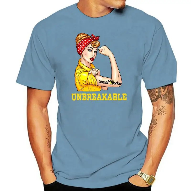 Social Worker Unbreakable T-Shirt Social Worker Shirt Social Work Shirt Cowor Slogans Customized Tee Shirt