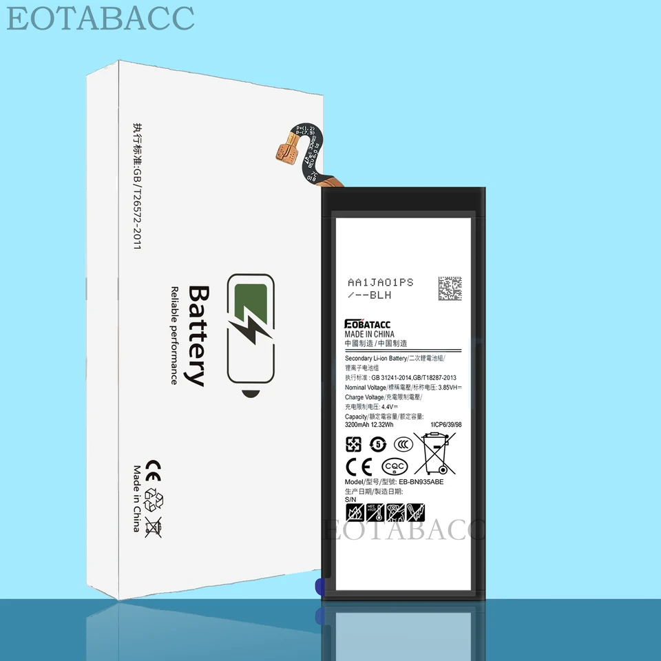 EOENKK Batería de Repuesto EB-BN935ABE para SAMSUNG Note 7/N935 NOTE FE gran capacidad 3500mAh baterías para teléfono móvil 4