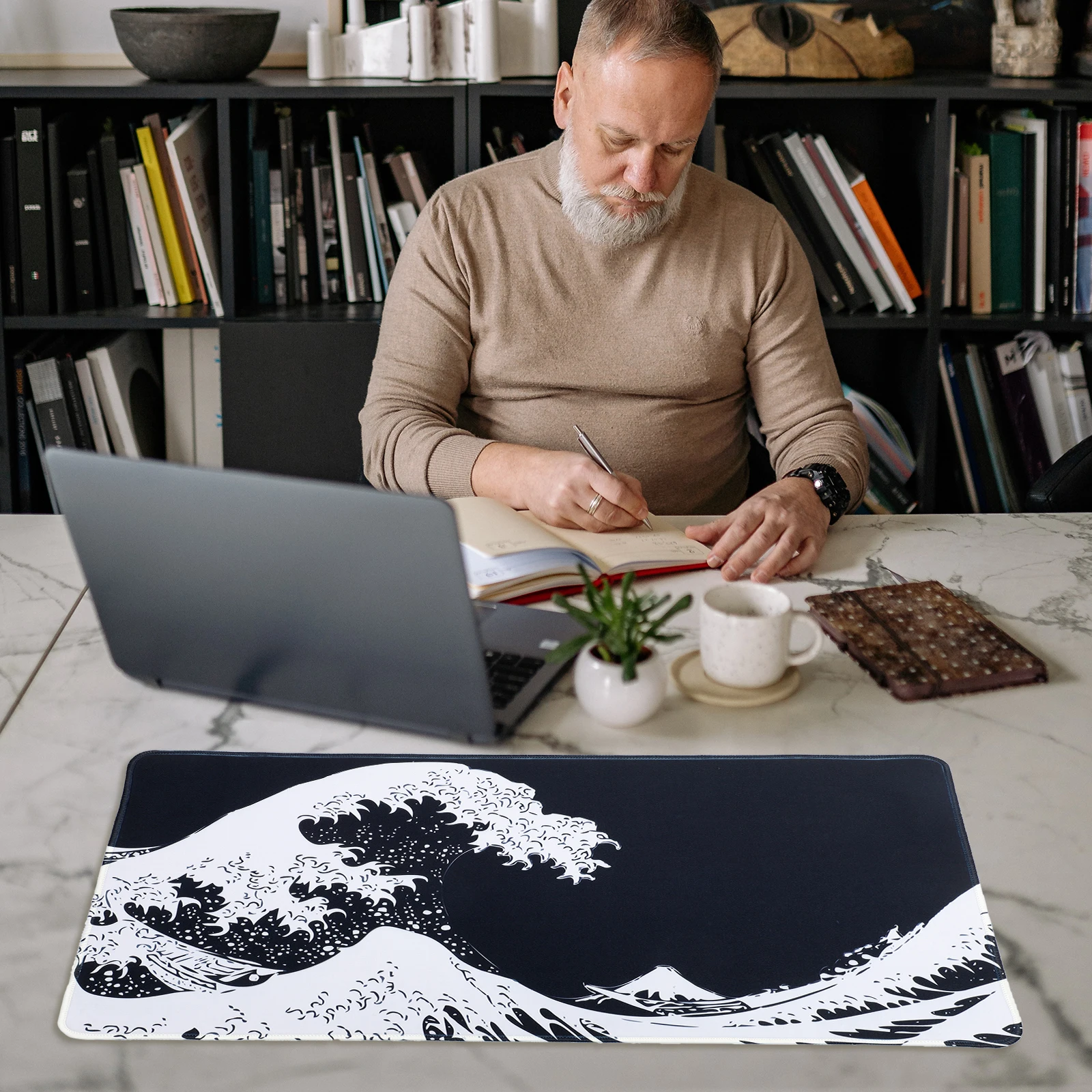 

3Mm Thick Modern Mouse Pad Rubber Base Anti-Slip For Gaming Office Laptop Computer Desk High Density Fabric Smooth