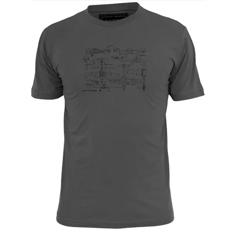 T-shirt pour hommes De Havaland Chipmunk Trainer Aircraft Blueprint