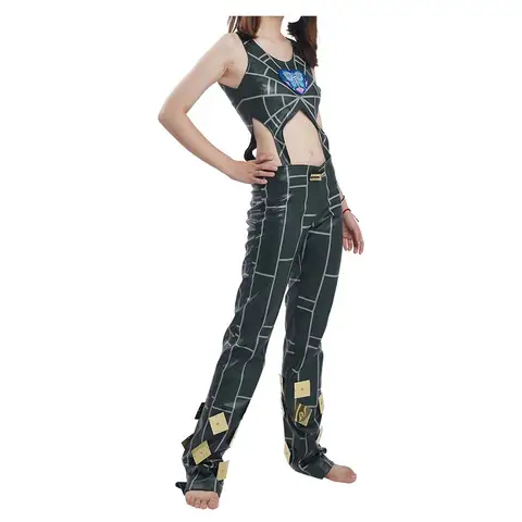Sky02 Fantasy Jolyne Cujoh Cosplay Costume Adult Women Vest Pants Outfits Halloween Carnival Party Suit88Ji #