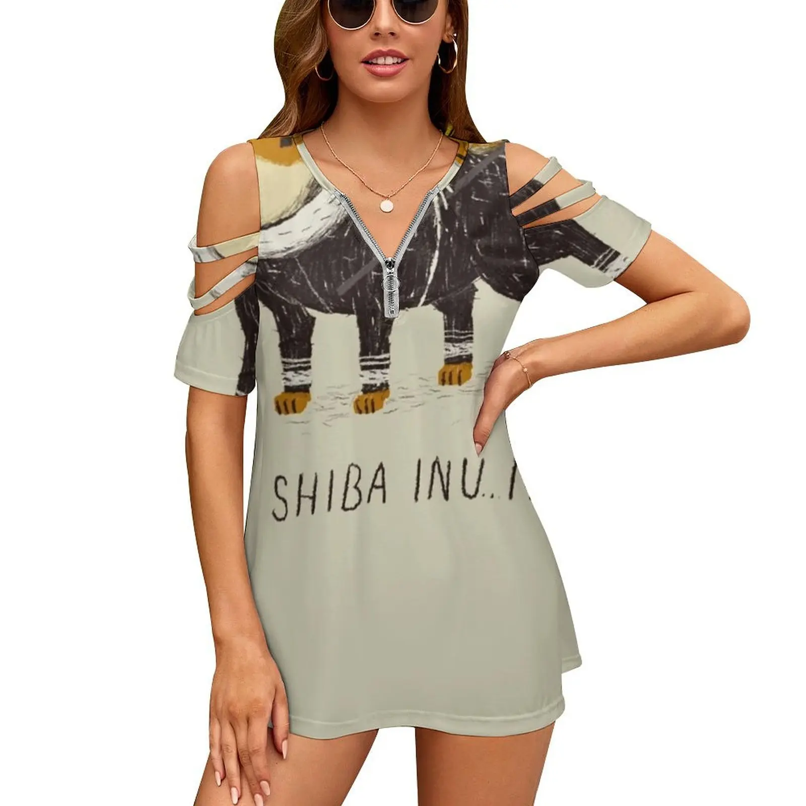 T-shirt da donna Shiba Inu-It T-shirt stampate primaverili ed estive Vari stili T-shirt Shiba Shiba Inu Dog Dogs Simpatici animali
