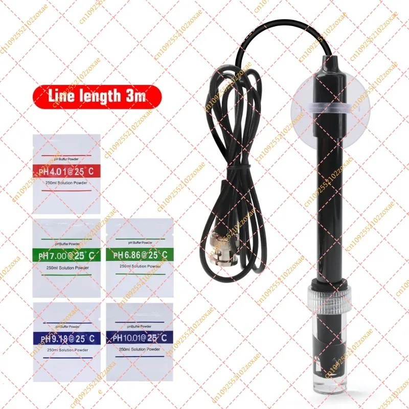 TPH01120 Lab Grade Composite PH Electrode BNC Probe Sensor for Hydroponics Aquarium Swimming Pool Water Quality Tester