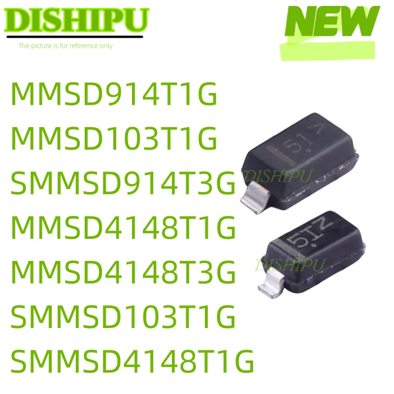 

50pcs MMSD4148T1G MMSD4148T3G MMSD914T1G MMSD103T1G SMMSD103T1G SMMSD4148T1G SMMSD914T3G SOD-123