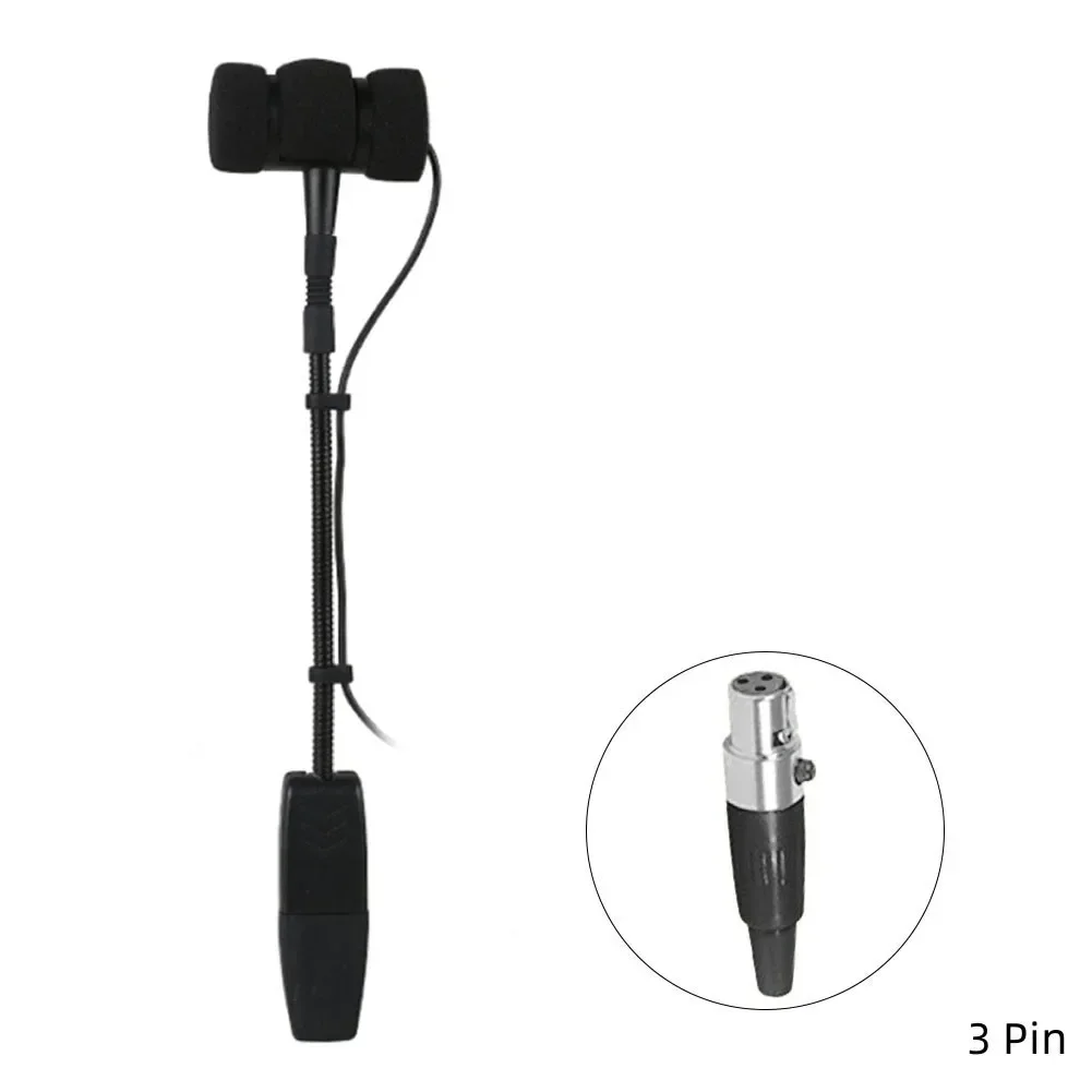 

Portable Sax Microphone Sax Microphone 3 Pin 4 Pin Wired Clip-on Design Omnidirectional Sax Microphone High Quality