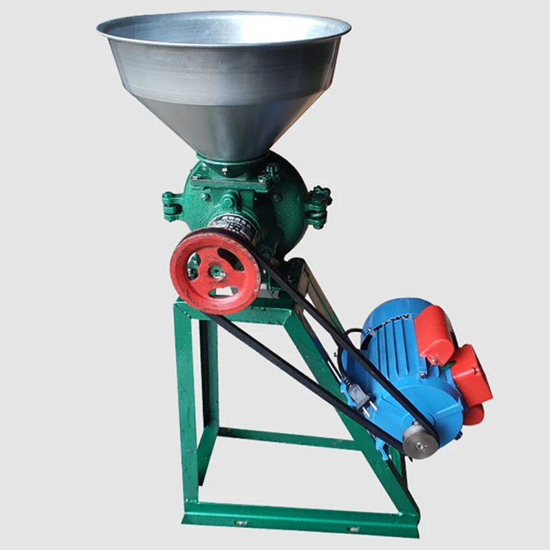 Commercial เครื่องบดข้าวโพดเม็ดข้าวสาลีเครื่องมิลลิ่ง Gilingan Tepung Pulverizer ซีเรียลธัญพืชบดและ Refining เครื่อง