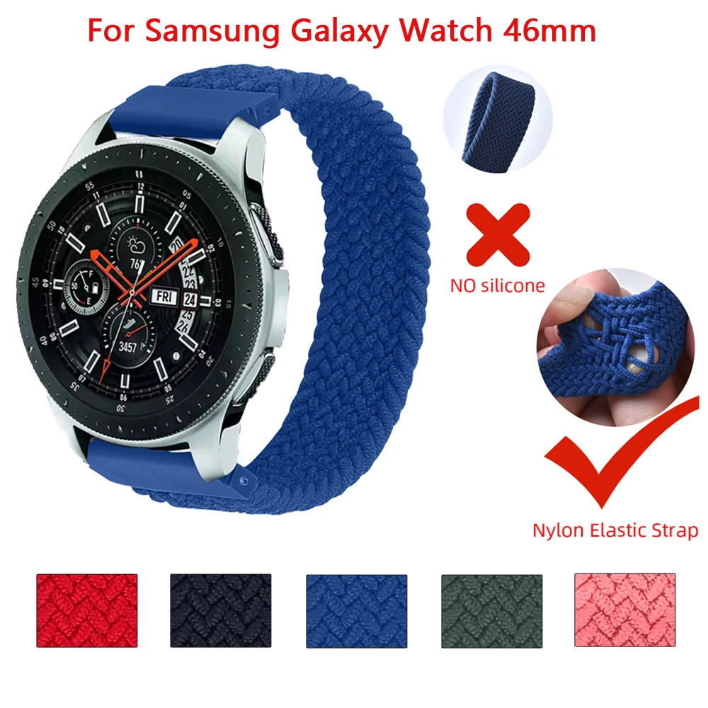 22mm Nylon Smart Watchs Band Wristband For Samsung Galaxy Watch 46mm 3 45mm Strap Bracelet Samsung Gear S3 Classic Frontier Belt