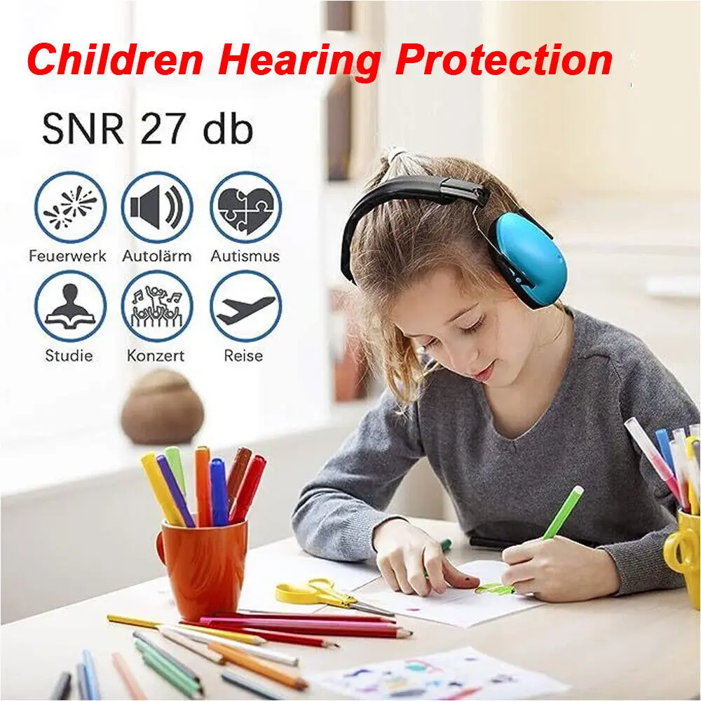 Foldable Noise-proof earmuffs for Children Baby Noise-proof earmuffs for children Sleep noise-cancelling noise-proof earmuffs