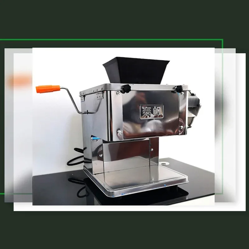 Multi-function Commercial Meat Slicer Stainless Steel Sliced edded Diced Mince hine Seat