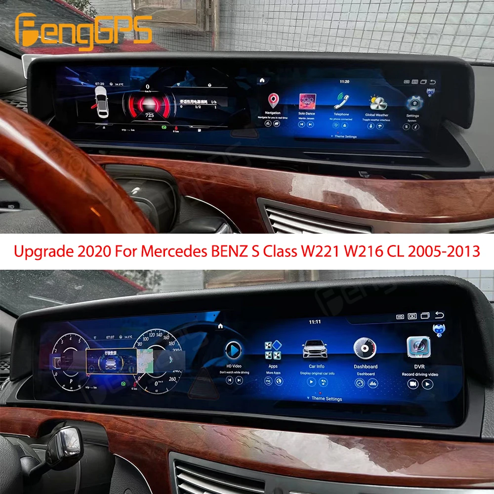 

Upgrade 2020 For Mercedes BENZ S Class W221 W216 CL 2005-2013 Android Car Radio 2Din Stereo Receiver Autoradio Multimedia Player