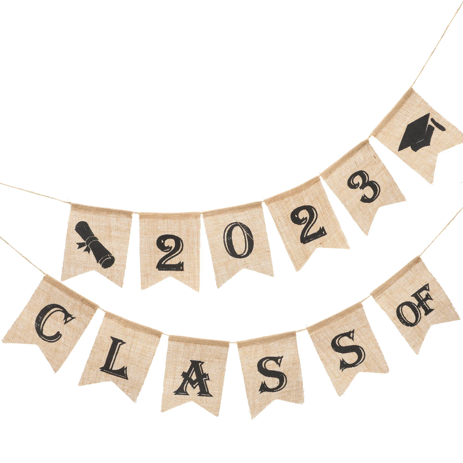 

Graduation Banner Party Decoration Party Banner Hanging Burlap Yard Flag Suitable Size Home Garden Festive Supplies