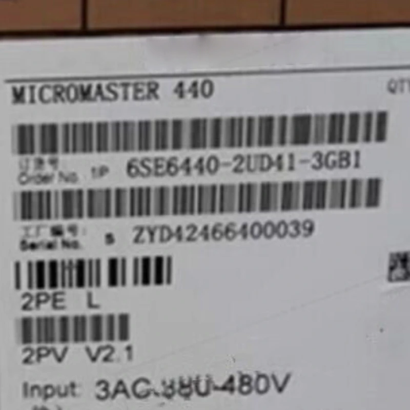 NEW 6SE6440-2UD41-3GB1 MICROMASTER 440 Constant Torque 132kW Overload 136% 57S 6SE6 440-2UD41-3GB1